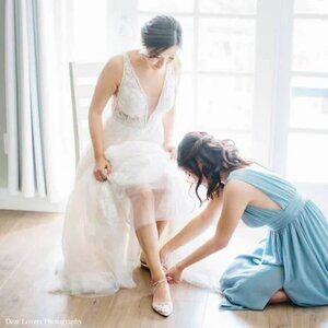 NEW!!! Bella Belle ALICIA (IVORY) Wedding Bridal Shoes Heels US Size 8.5 IVORY